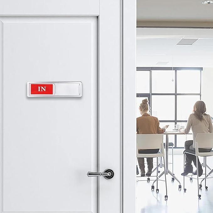 In or Out Door Sign, Sliding Status Indicator - Image 6
