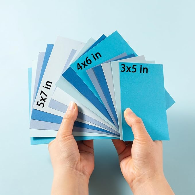 50 Sheets Colored Cardstock Paper 5 Colors, 250 GSM Heavy Card Stock - Image 2