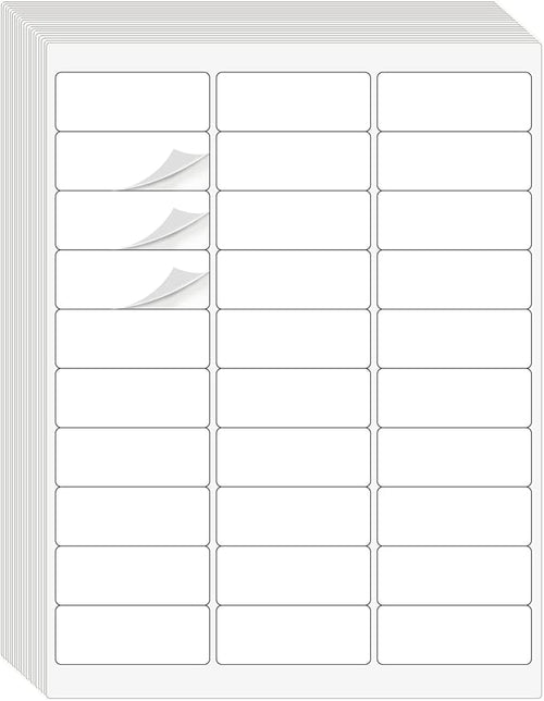 1" x 2-5/8" Address Labels 1500 Labels Sticker Paper by Batrical