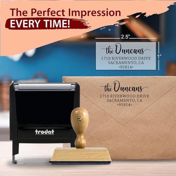 The Duncans Personalized Self-Inking Address Stamp | Envelope Return Address - Image 2