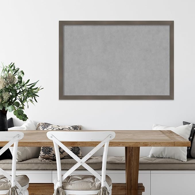Amanti Art Grey Framed Magnetic Board 26x38 Large Vision Board - Image 5