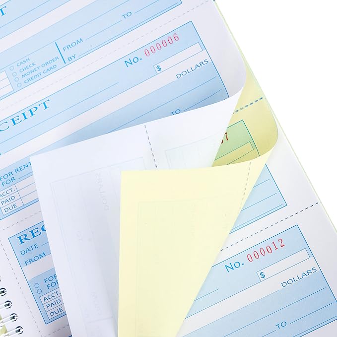 Receipt Book with Carbon Copies, Money and Rent Receipt Book, 2-Part Carbonless - Image 8