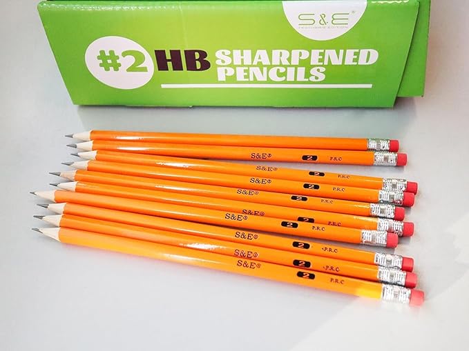 S & E TEACHER'S EDITION Woodcased #2 Pencils, Pre-sharpened, No. 2, Back to - Image 5