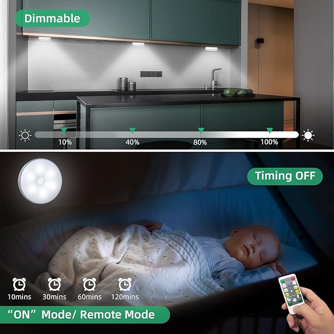 3 Colors Temperatures LED Closet Light Motion Sensor Step Light Compatible - Image 5