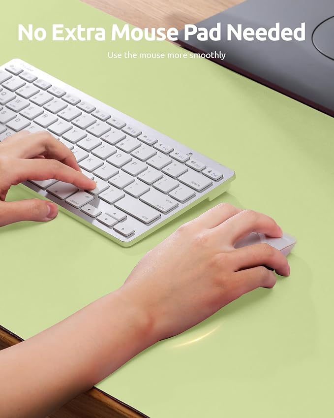 YSAGi Leather Desk Pad Protector, Office Desk Mat, Large Mouse Pad, Non-Slip PU - Image 3
