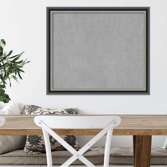 Amanti Art Black Framed Magnetic Board 23x27 Medium Vision Board - Image 5