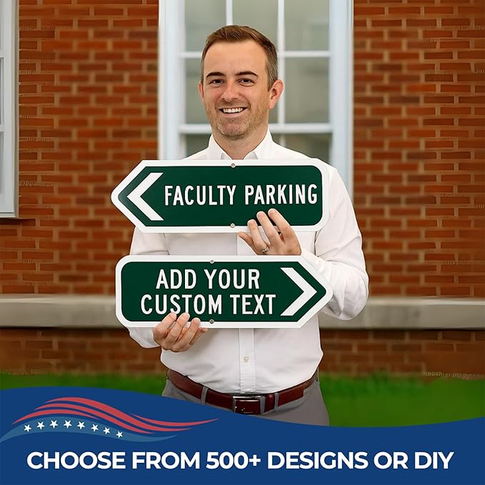 Custom Right Arrow Metal Sign by DC | Directional Signs - Image 8