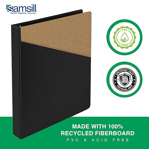 Samsill 0.5 Inch 3 Ring Binder, Made in USA, Economy Round Ring, 100 Sheet - Image 4