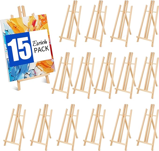ESRICH 15pcs 17 Inch Tabletop Easels, Easel Stand by ESRICH