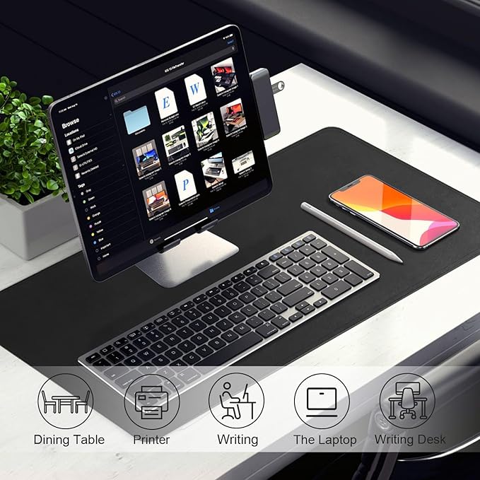 Leather Desk Pad Protector, Desk Mat, Large Mouse Pad, Non-Slip Desk Blotter - Image 5