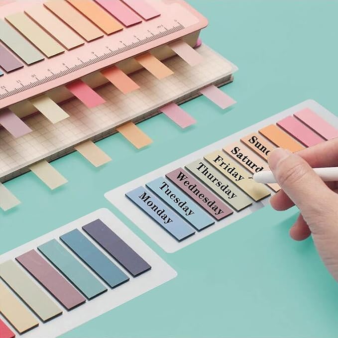 ELII 800pcs Books Tabs for Annotating, Sticky Tabs Clear Sticky Notes, Page - Image 6