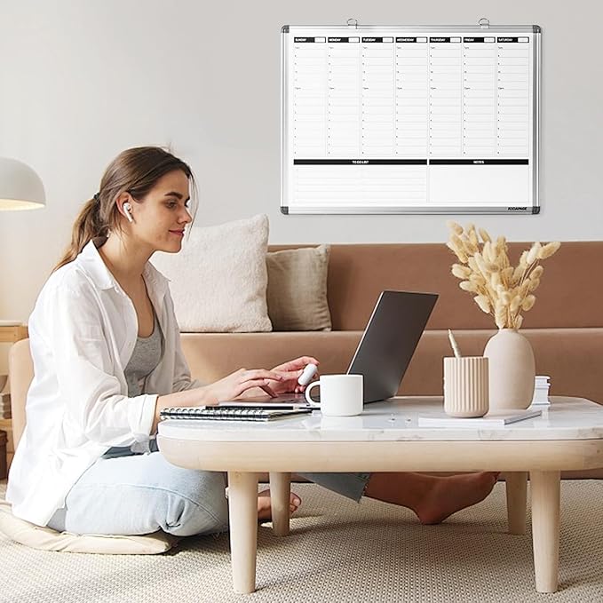 Large Weekly Dry Erase Board, Weekly Planner whiteboard - Image 5