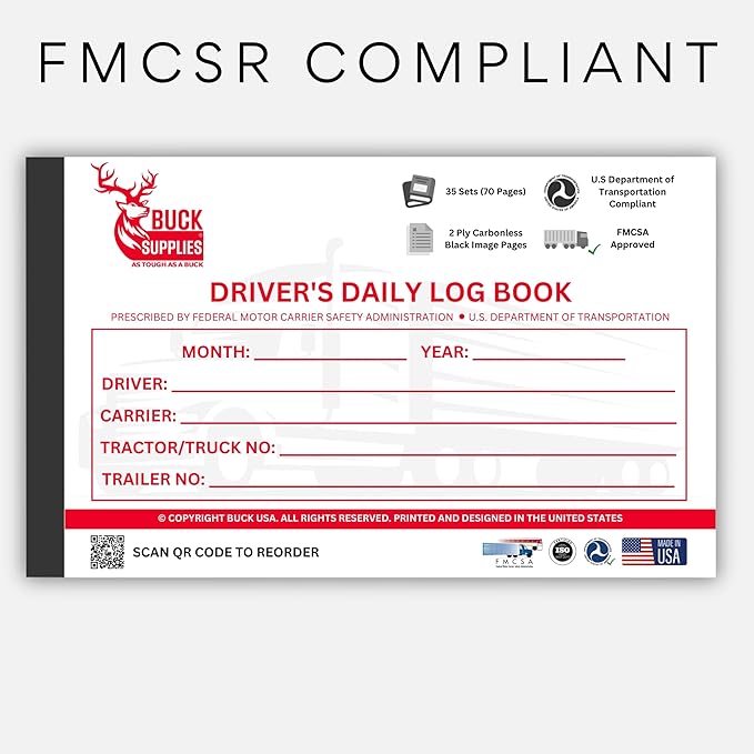 10 Pack Driver Daily Log Books for Truck Drivers - Image 5