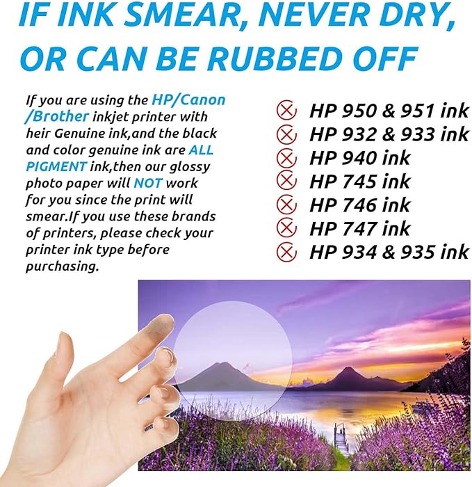 Uinkit 100 sheets Photo Paper Glossy Double Sided 8.5x11 Inkjet 37lb 140gsm Dye - Image 9