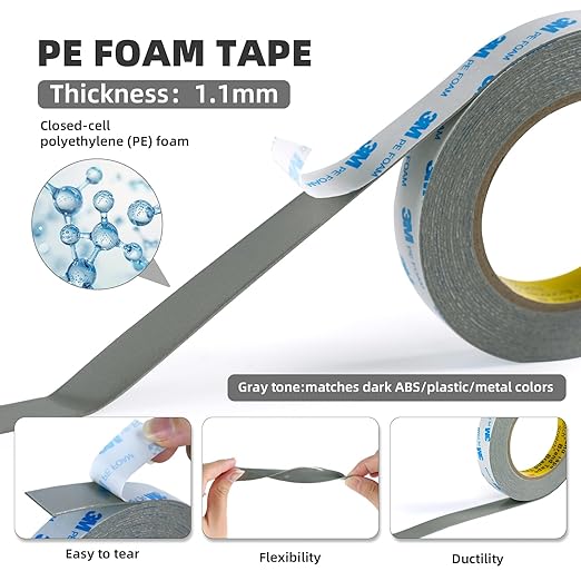 Double Sided Foam Tape 0.5in×20Ft 2 Pack, Heavy Duty Mounting Tape Made of 3M - Image 2