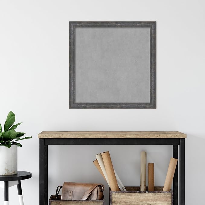 Amanti Art Grey Framed Magnetic Board 27x27 Medium Vision Board - Image 5