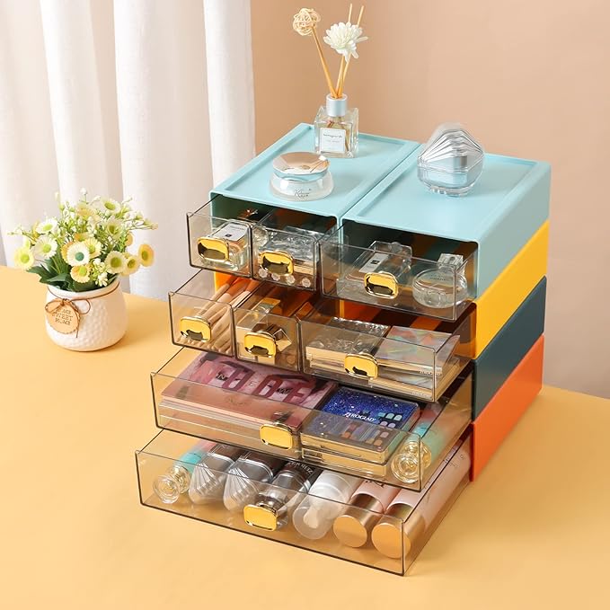 OSteed Spacious Desktop Storage Box, 1 Large Storage Drawer, Stackable Office - Image 6