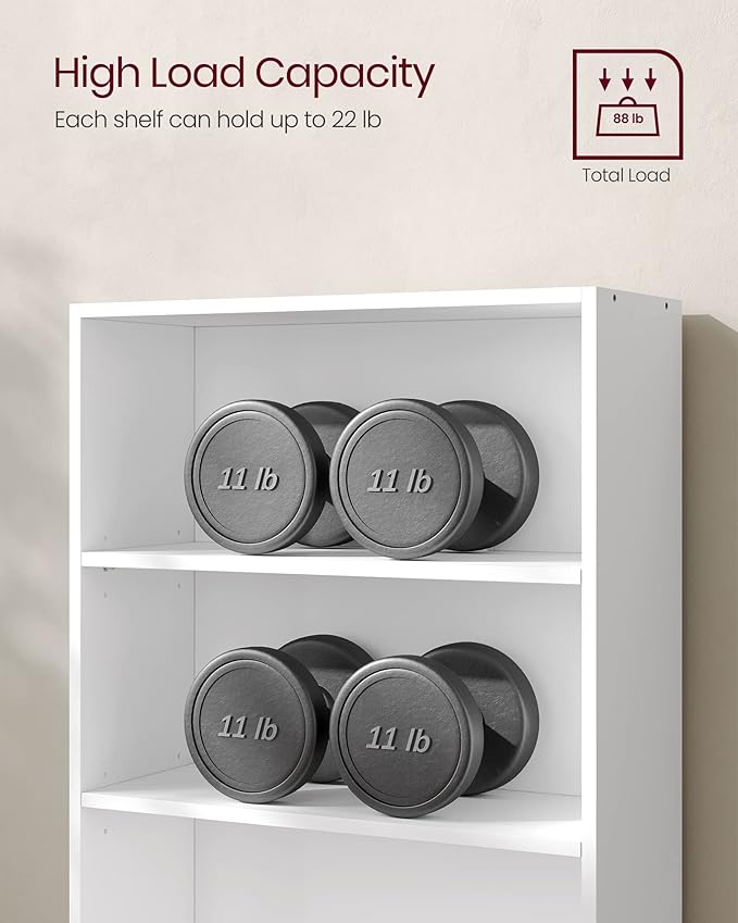 VASAGLE Set of 2 Bookshelves, 23.6 Inches Wide, 3-Tier Open Bookcases - Image 9