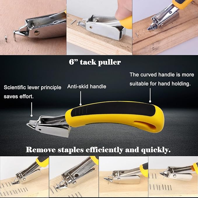 Sunxeke 4Pcs Upholstery Staple Remover Tool Set Including 7inch End Cutting - Image 4