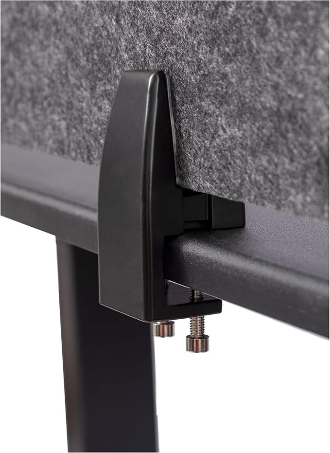 ReFocus™ Raw Clamp-On Acoustic Desk Divider – Reduce Noise and Visual - Image 3