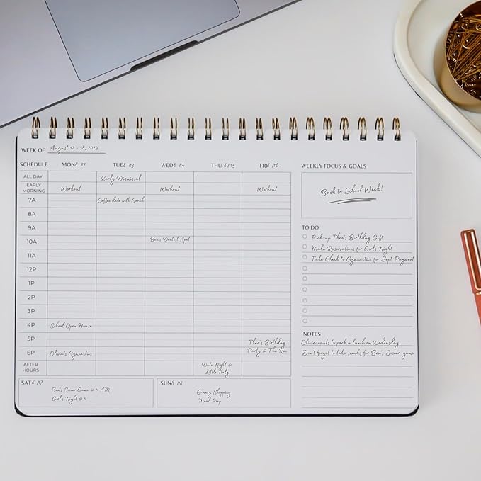 Merely Home | Durable & Sleek | Undated Daily and Weekly Planner | 8.25" x - Image 4