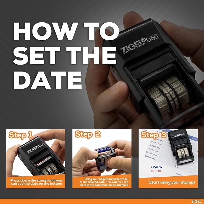 ZIGEL D50 Date Stamp with FAXED - Image 6