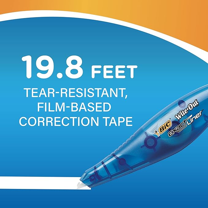 BIC Wite-Out Brand Exact Liner Correction Tape, 19.8 Feet, Clean and Easy to - Image 7