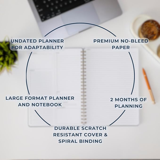 Merely Home | Durable & Sleek | Undated Daily and Weekly Planner | 8.25" x - Image 4