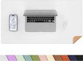 AFIING Dual-Sided Desk Pad, Natural Cork & PU Leather Mouse pad by AFIING