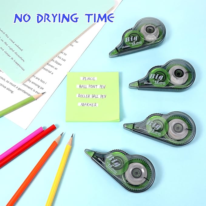 Yexiya 36 Pieces Correction Tapes Original Correction Wide Eraser Applicator - Image 6