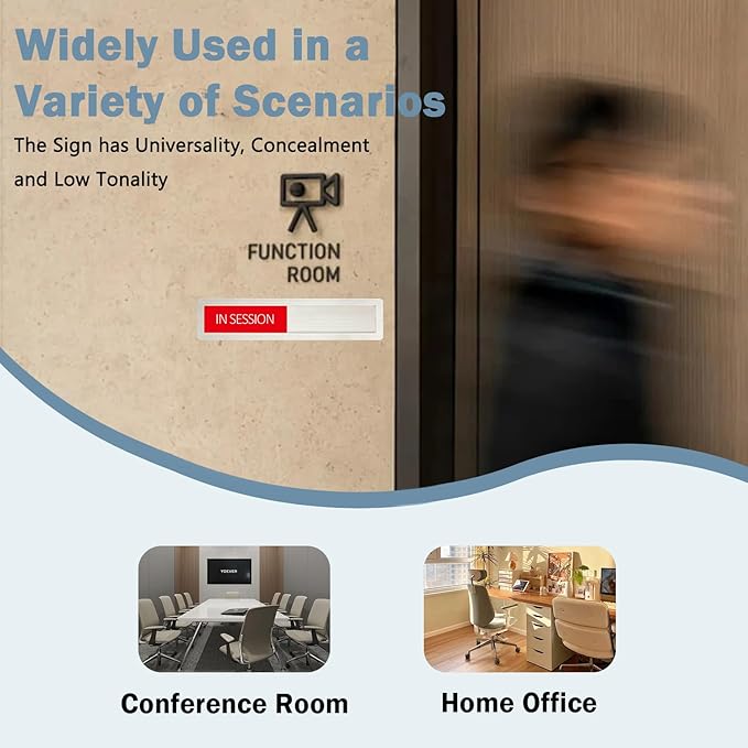 Conference Room Sign, In Session Session Out Privacy Sign - Image 4