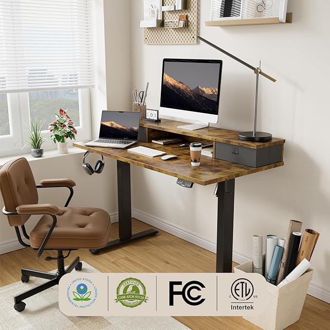 Agilestic 40 x 24 Inches Height Adjustable Electric Standing Desk - Image 5