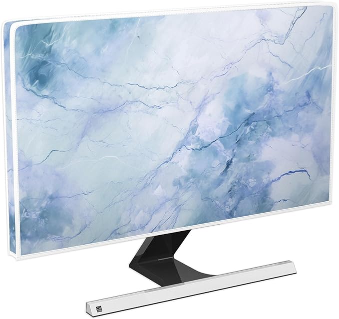 Baocicco Fashion Haze Blue Marble Screen TV Cover Cover 58, 60 Inch Waterproof by Baocicco