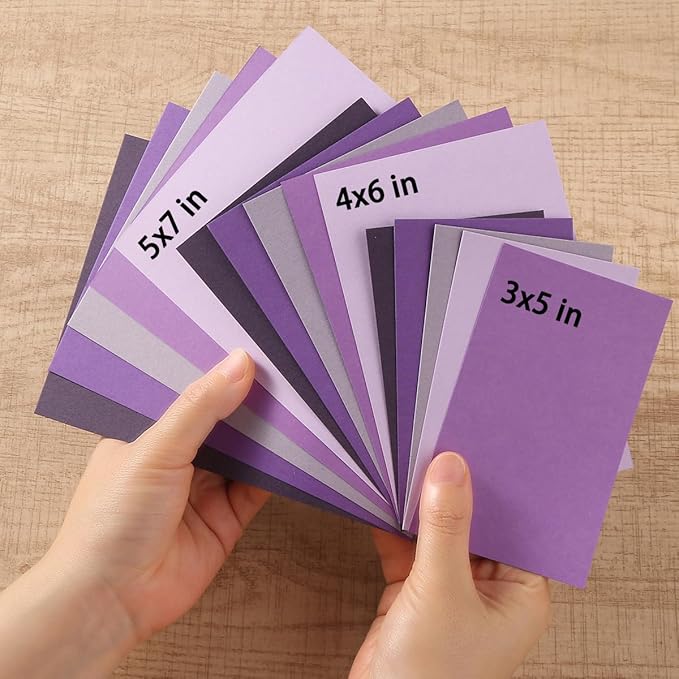 50 Sheets Colored Cardstock Paper 5 Colors, 250 GSM Heavy Card Stock - Image 2