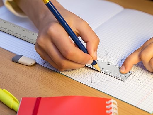 Metal Ruler with Cork Backing, 18 Inch Stainless Steel Rulers 18 Inch Metal - Image 6