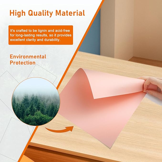 28 Sheets Pink Shimmer Cardstock 8.5 x 11 Craft Paper, 92lb Heavyweight Paper - Image 5