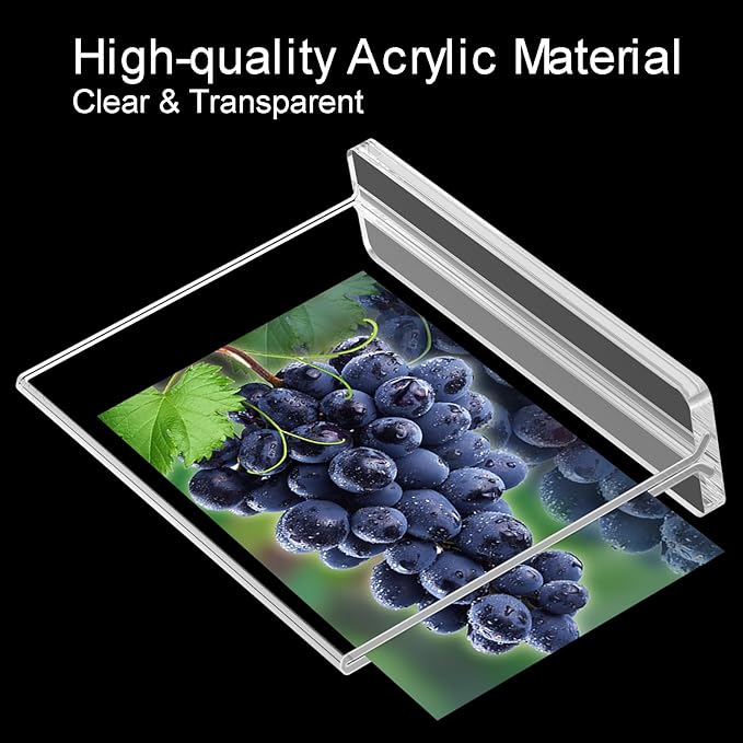 BlueValley Clear Acrylic Sign Holder 7x5 Inch - Image 4