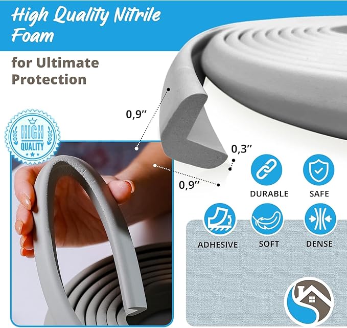 Furniture Edge Guards | 16ft Protective Protective Foam Cushion | Baby Child - Image 3