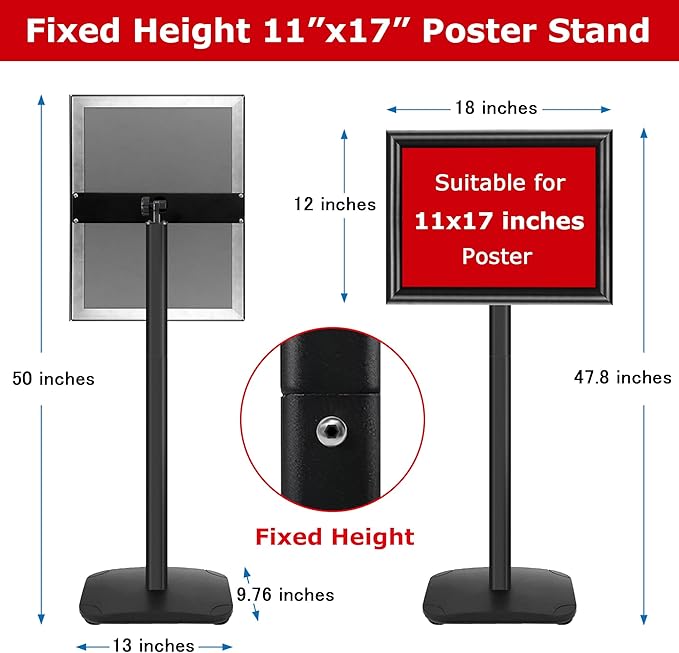 VAIIGO Heavy Duty Sign Holder Stand 11x17 Inch - Image 3