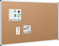 VIZ-PRO Large Cork Bulletin Board, 60 X 36 Inches, Wall-Mounted Corkboard by VIZ-PRO
