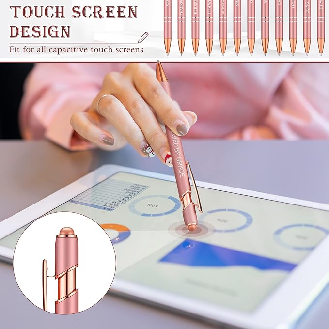 Zonon 12 Pcs Inspirational Pens Bulk Funny Ballpoint Pen - Image 5
