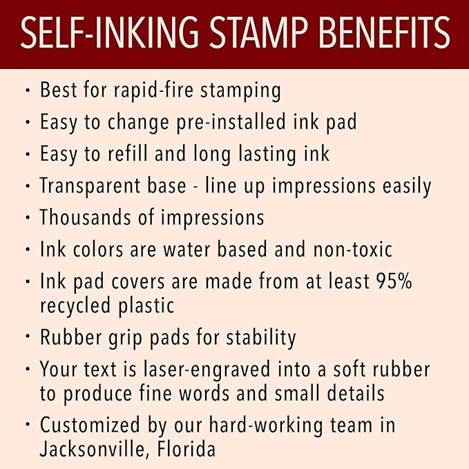 Self Inking Modern Address Stamps | Custom Return Address Stamper - Image 7