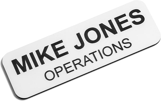 Custom Engraved Name Tag Badges – Personalized Identification by ProvidenceEngraving