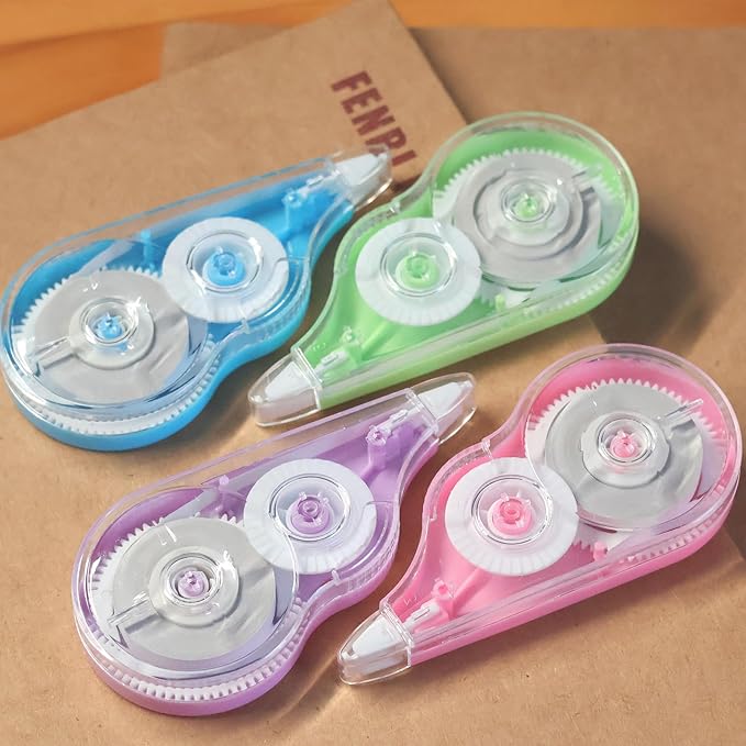 Tramboo 4 Pcs 39.4 Ft Colorful Correction Tape, Teacher Supplies - Image 6