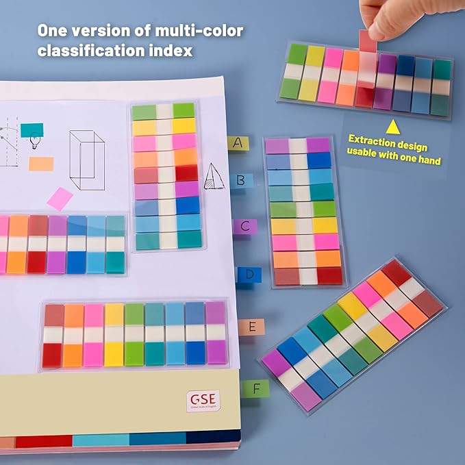 Golcellia 756 Pieces Transparent Sticky Notes Page Markers Book Tabs Page Tabs - Image 6