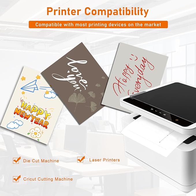 28 Sheets Shimmer Coffee Cardstock 8.5 x 11 Christmas Card, 92lb Heavyweight - Image 4