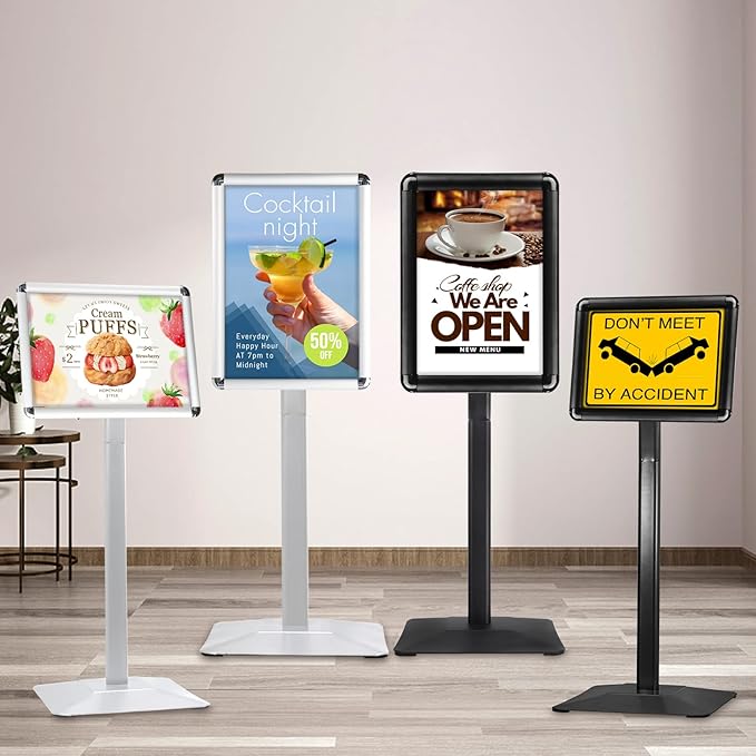 STANDNEE Heavy-Duty 8.5x11 in Floor Stand Holder, Poster Display - Image 9