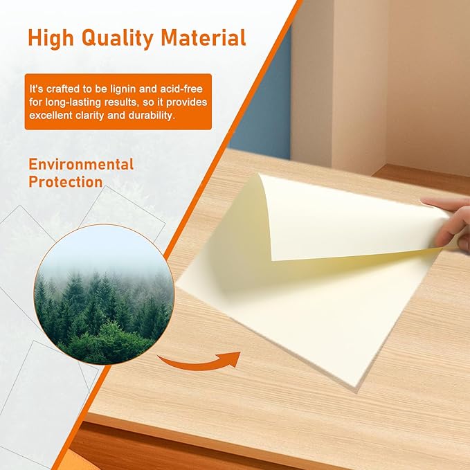 Guakicae 40 Sheets Cream Cardstock 8.5 x 11 Off White Paper, 75lb Premium Ivory - Image 5