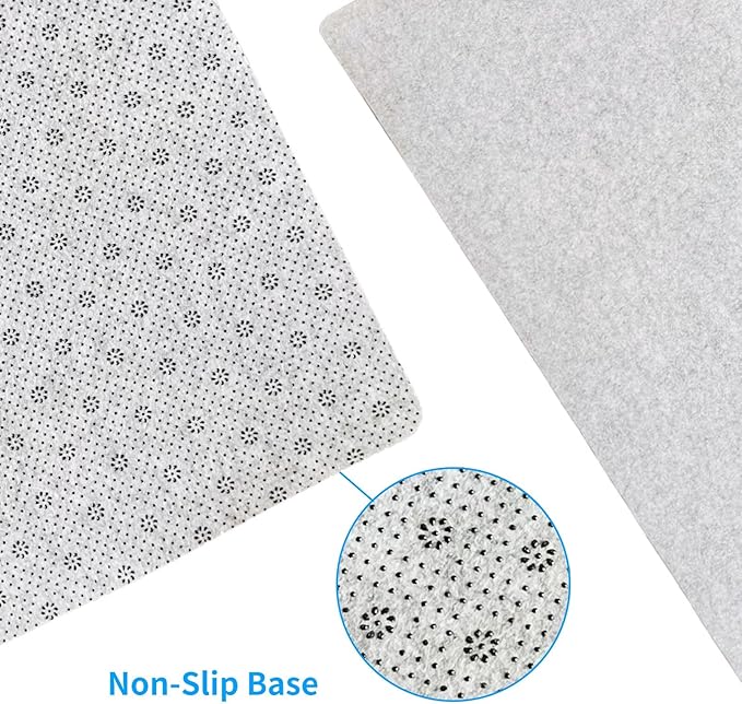 DAWNTREES Non-Slip Felt Desk Mat | 35.5''x15.7'' | Large Computer Desk Mat - Image 5
