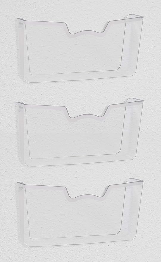 Simple Houseware Clear Single Pocket Wall Mount - Image 5
